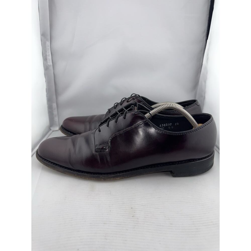 The Florsheim Dress Shoes 12 Burgundy Leather Lace Up Formal Comfort Business - Picture 4 of 14